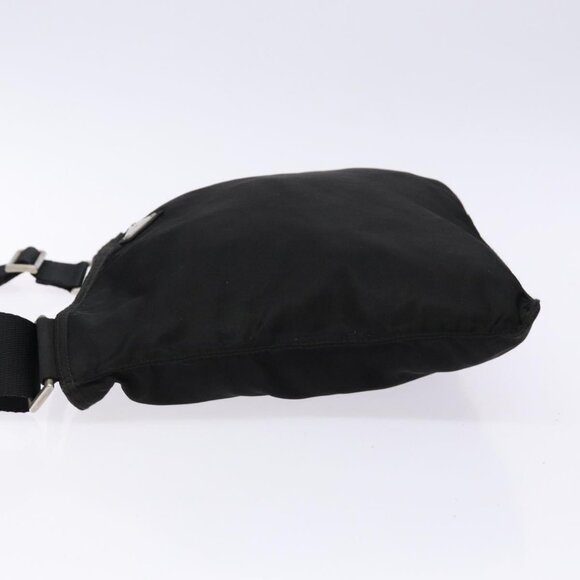 PRADA Shoulder Bag Nylon Black Silver Auth - Picture 11 of 15